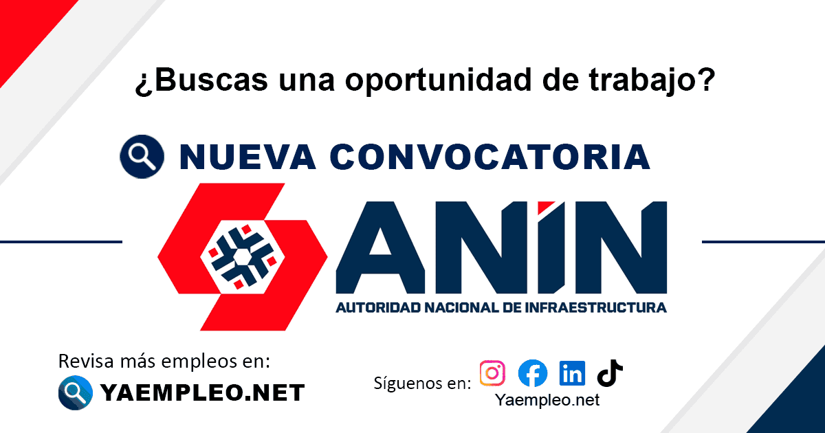 Convocatoria Autoridad Nacional de Infraestructura