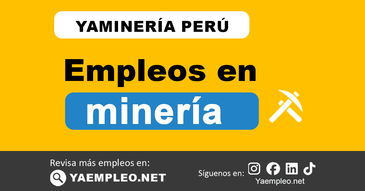 Encuentra ofertas de empleo del sector minero. Revisa convocatorias vigentes